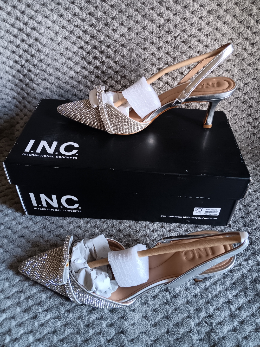 I.N.C. International Concepts Rhinestone Slingback Heels